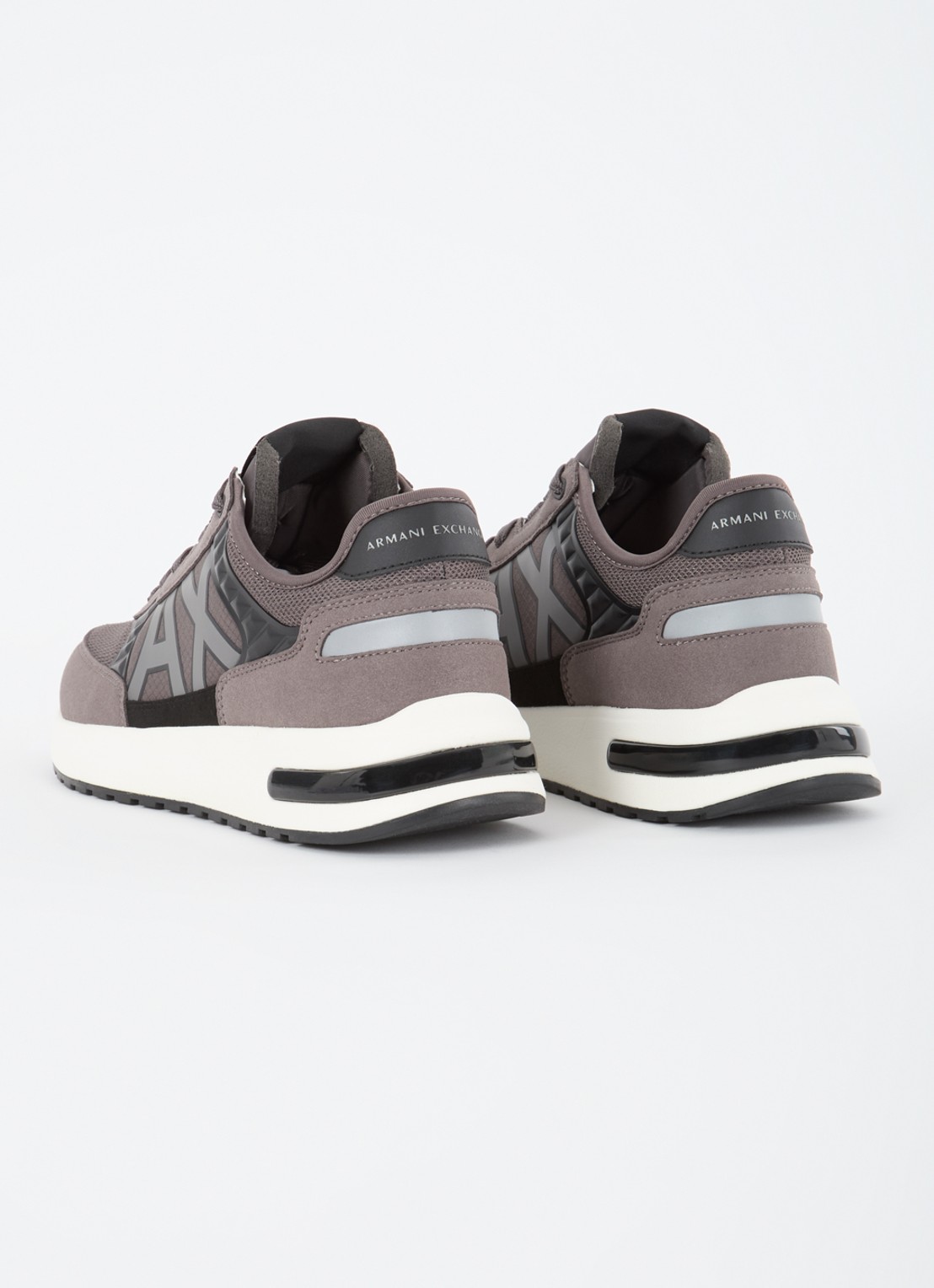 Armani Sneaker met mesh details - achterkant 2 taupe