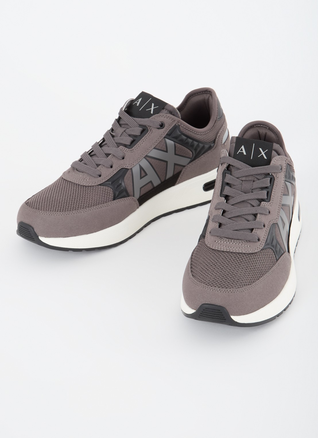 Armani Sneaker met mesh details - detail 3 taupe