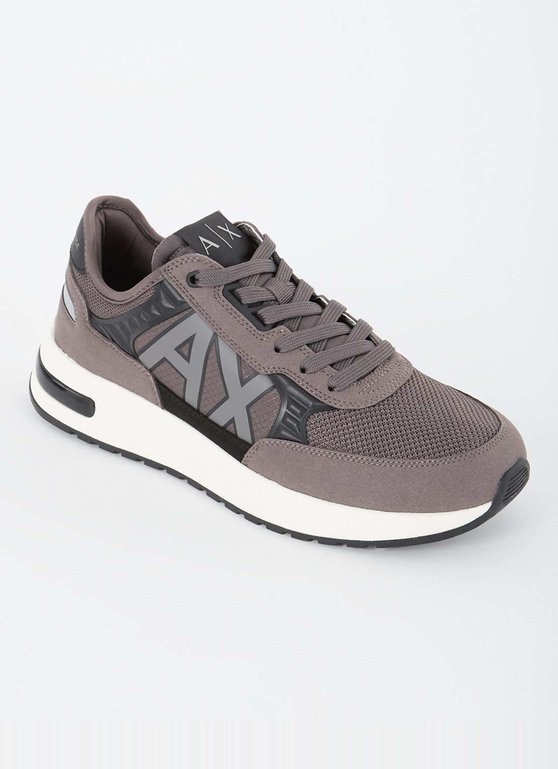 Armani Sneaker met mesh details - voorkant taupe