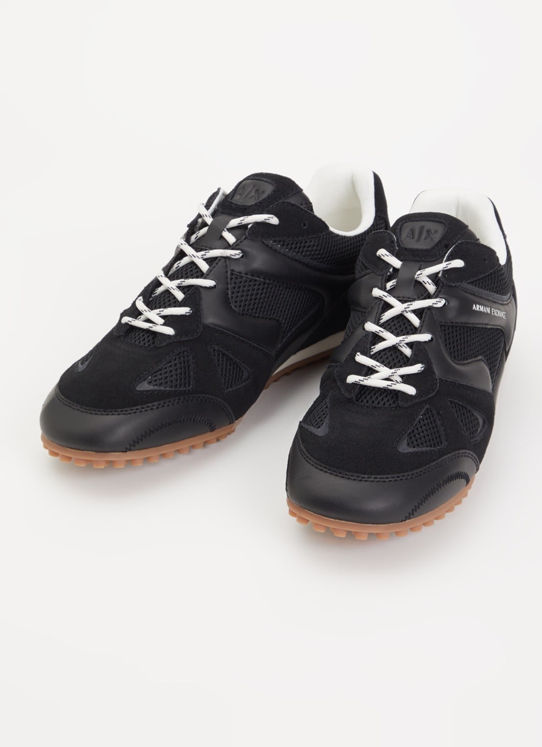 Armani Sneaker met mesh details - detail 2 zwart