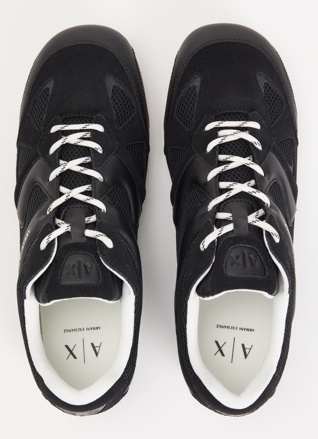 Armani Sneaker met mesh details - detail 3 zwart