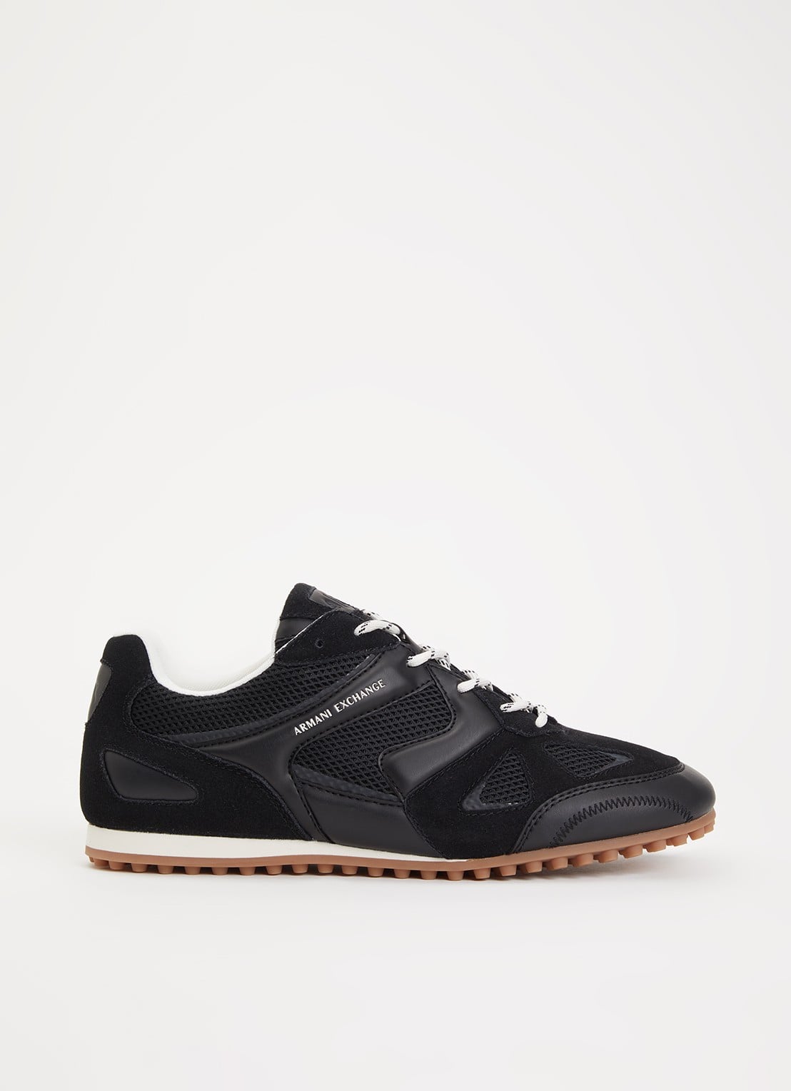 Armani Sneaker met mesh details - voorkant 5 zwart