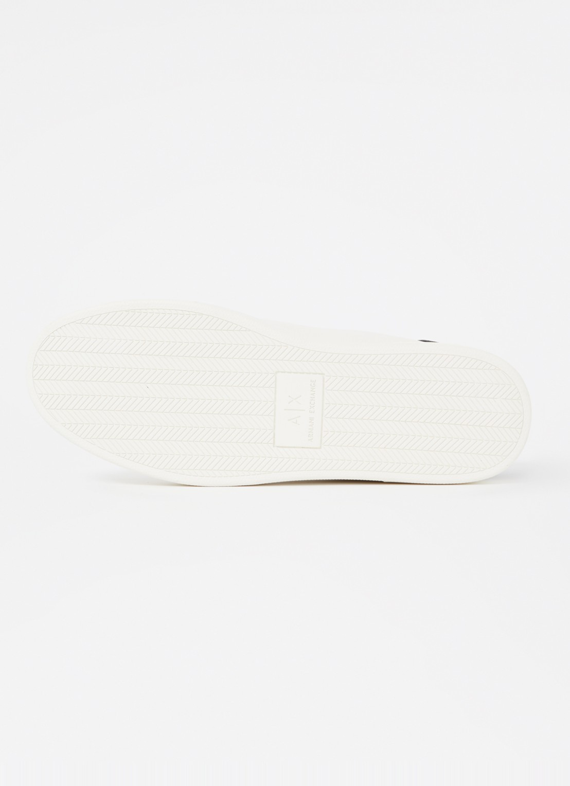 Armani Sneaker met suède details en logo - detail 4 zwart