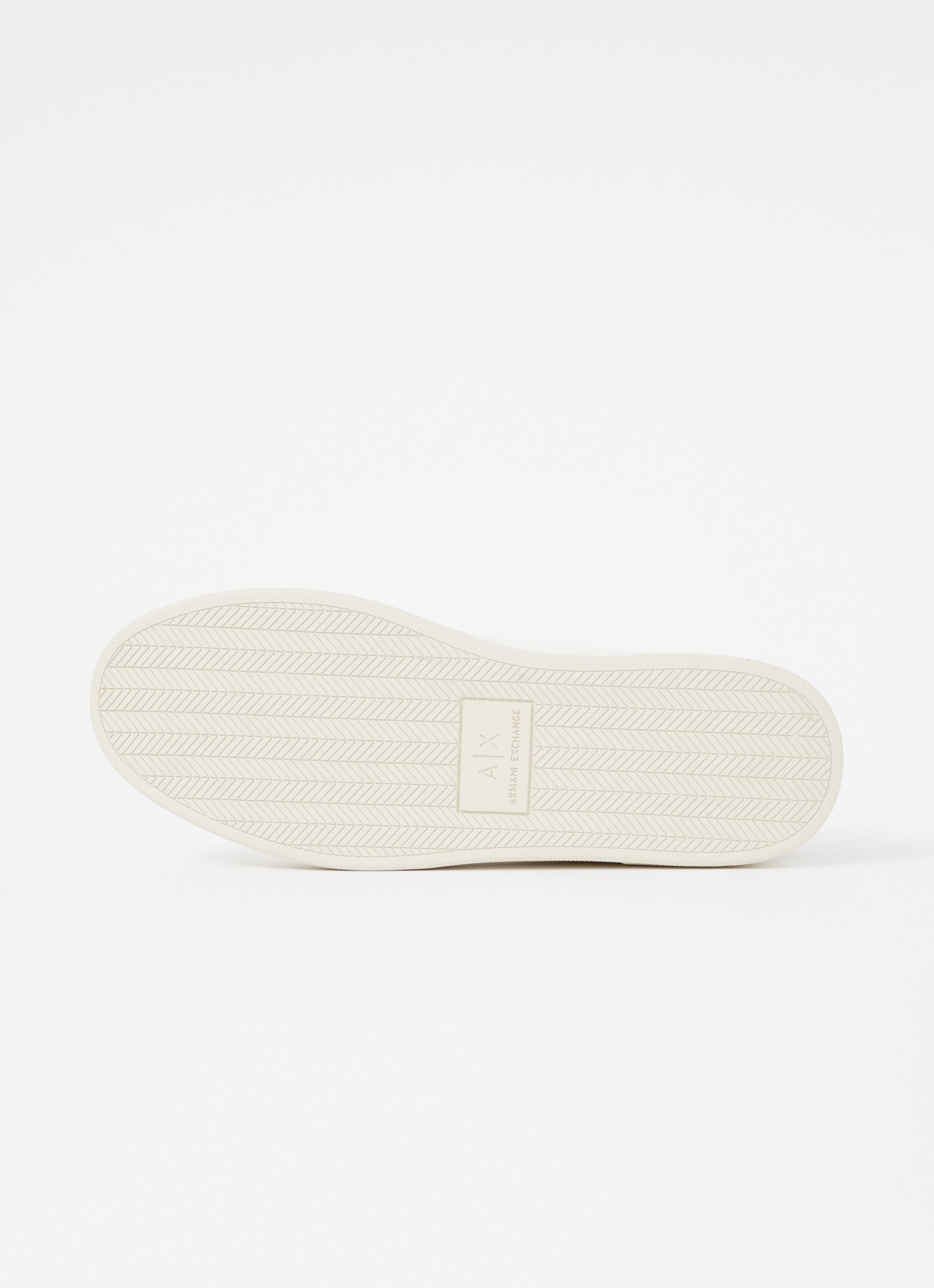 Armani Sneaker met suède details en logo - detail 4 beige