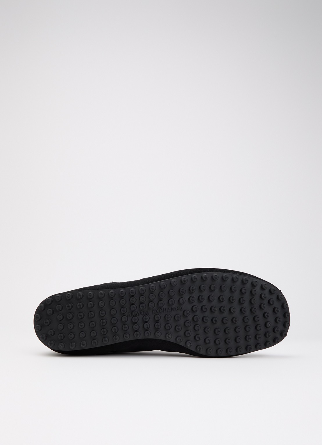 Armani Sneaker met suède details en logo - detail 3 zwart