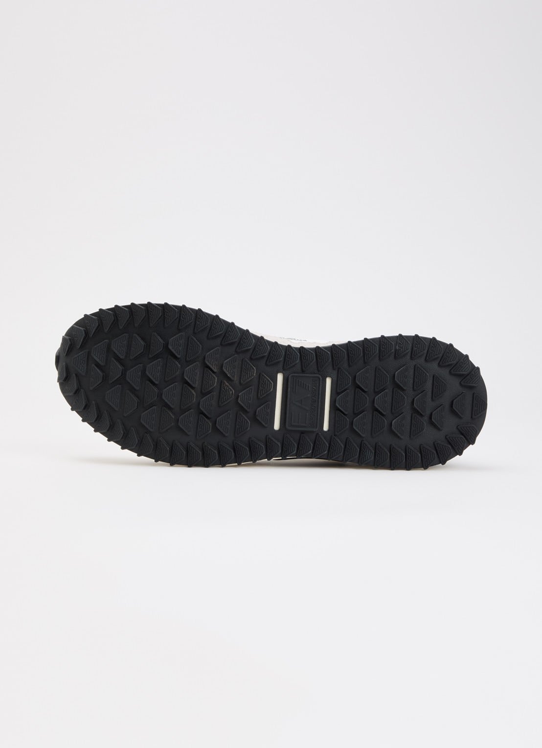 Armani Sneaker suède details en logo - detail 4 gebroken wit