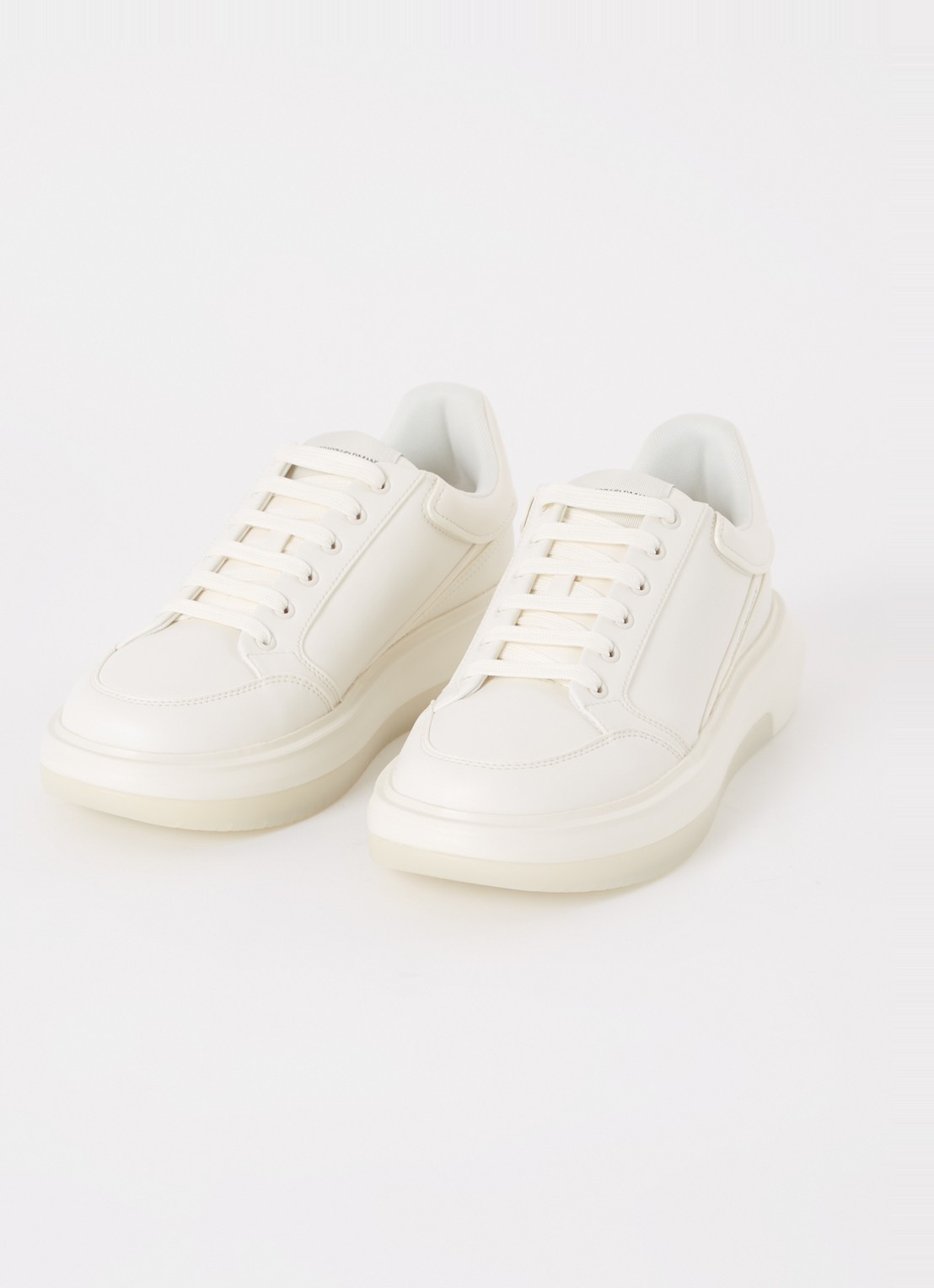 Armani Sneaker van leer met logo - detail wit