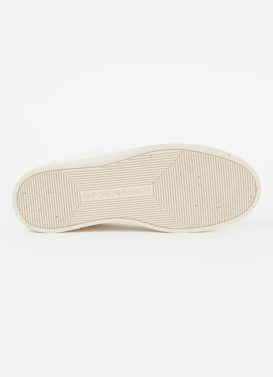 Armani Sneaker van leer met logo - detail 4 wit