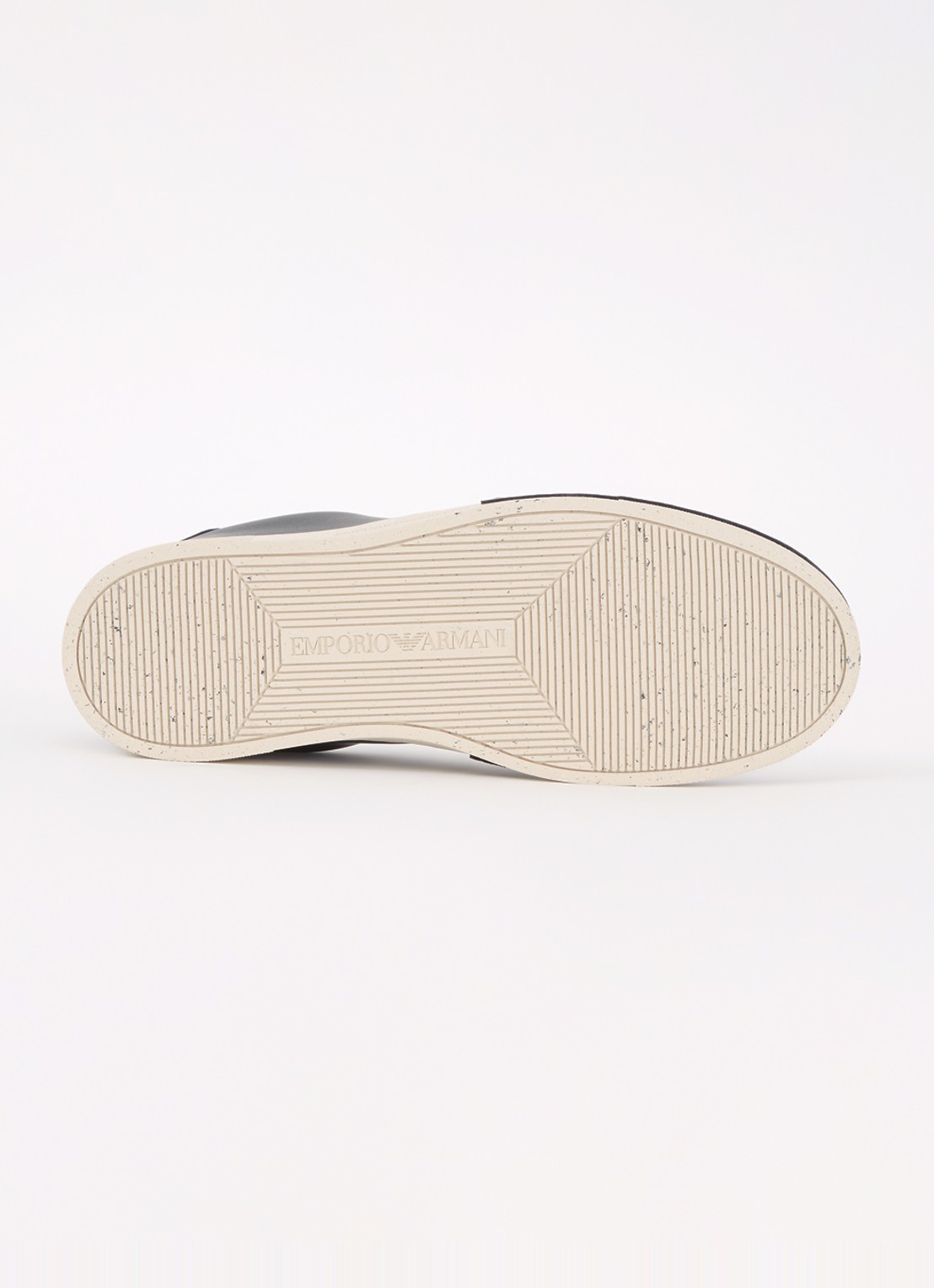 Armani Sneaker van leer met logo - detail 4 zwart