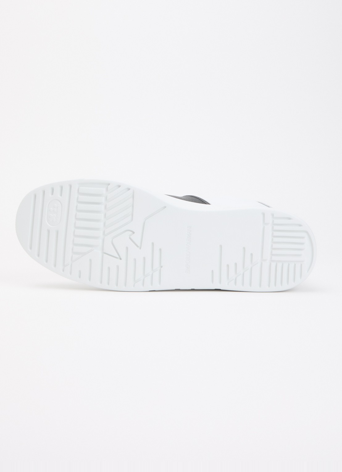 Armani Sneaker van leer met logo - detail 4 zwart