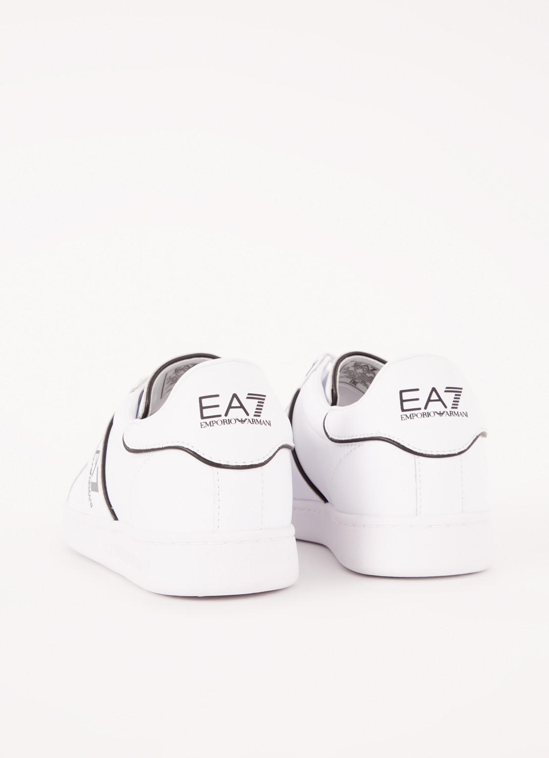 Armani Sneaker van leer met logo - achterkant wit
