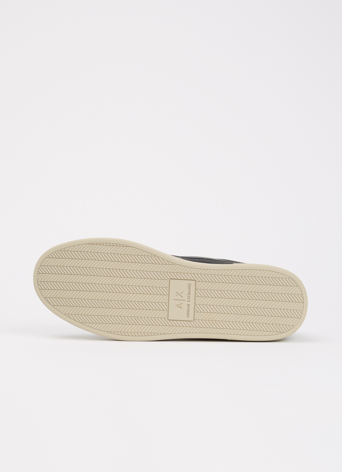 Armani Sneaker van leer met logo - detail 5 zwart