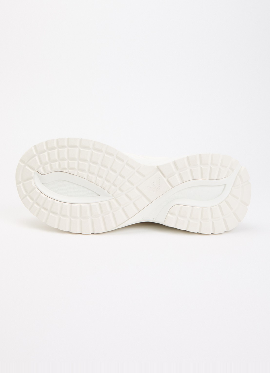 Armani Sneaker van leer met mesh details  - detail 5 wit