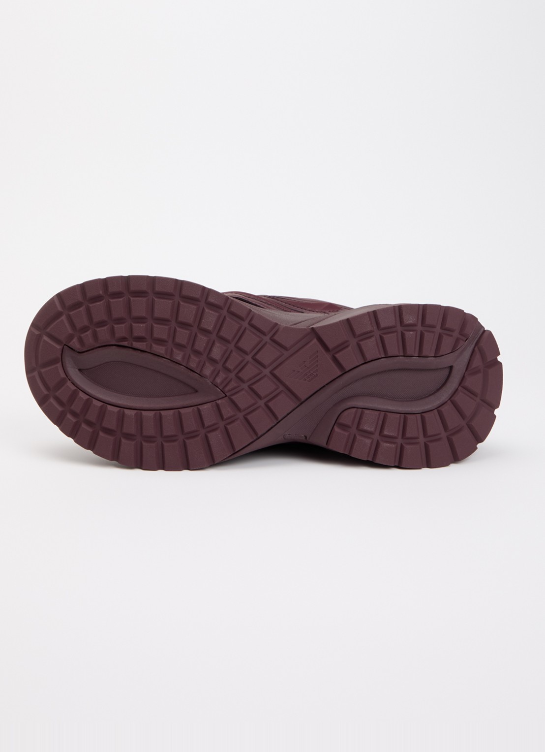 Armani Sneaker van leer met mesh details  - detail 3 aubergine