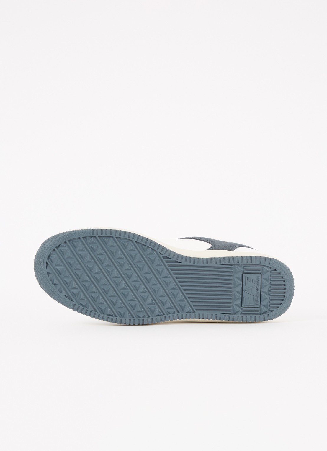 Armani Sneaker van leer met suède details  - detail 4 indigo