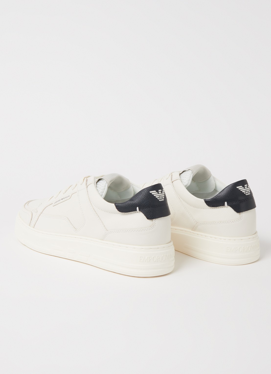 Armani Sneaker van leer   - detail 3 wit