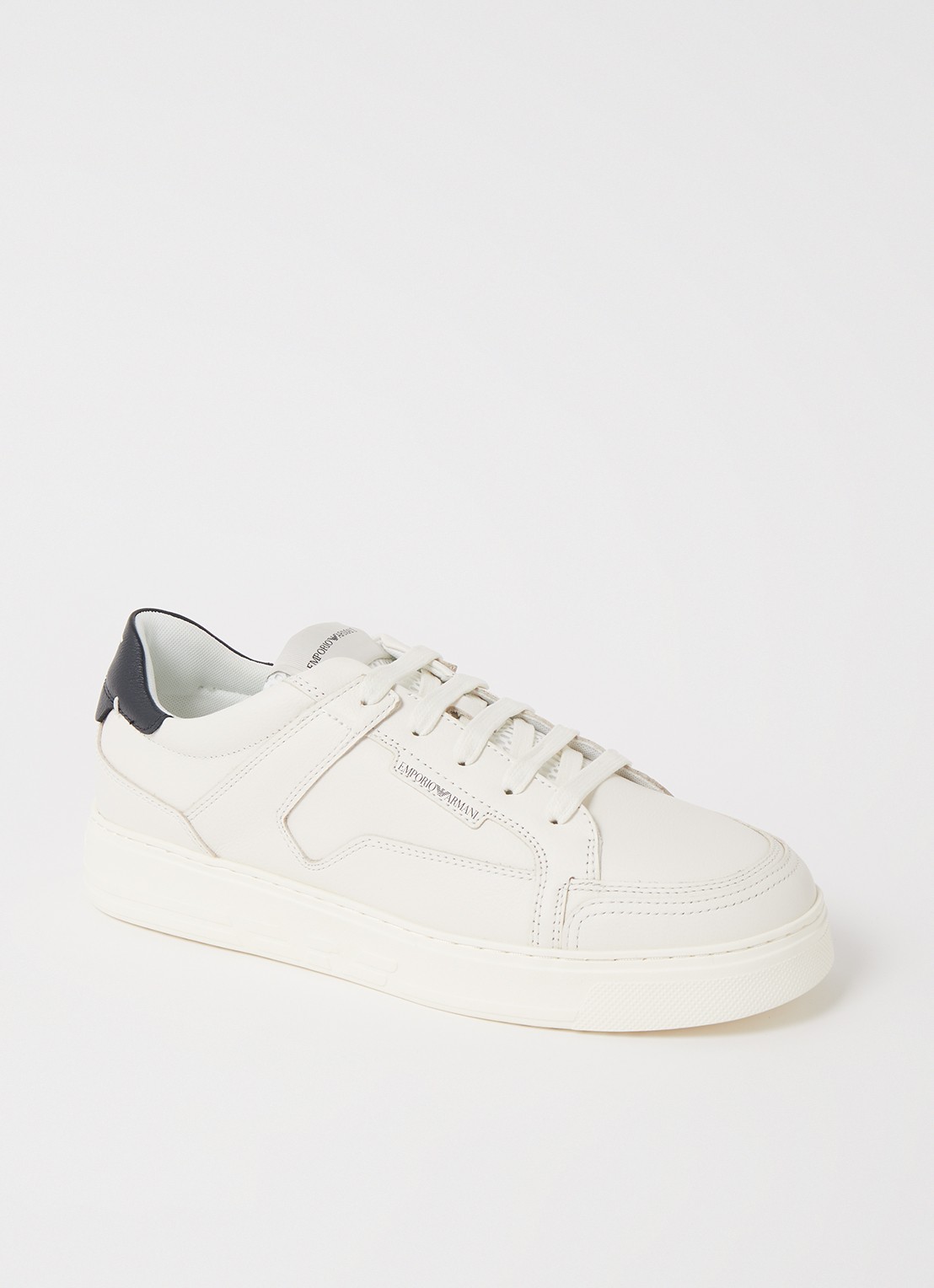 Armani Sneaker van leer   - voorkant wit