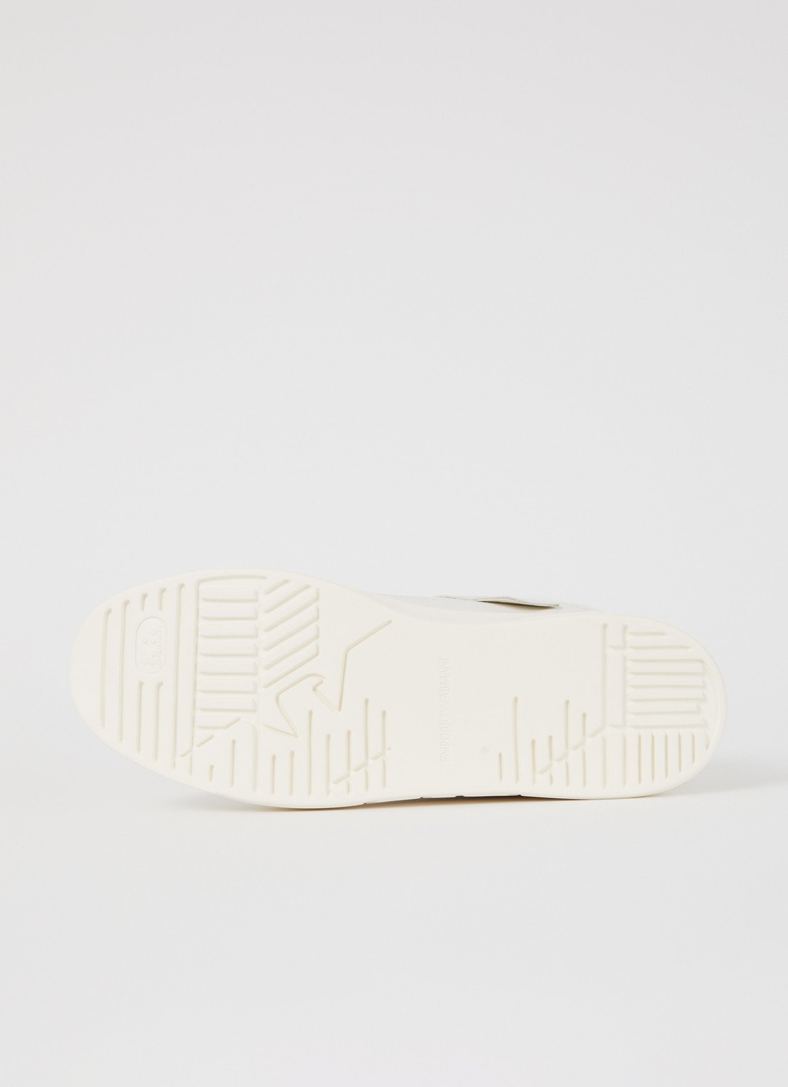 Armani Sneaker van leer - detail 5 gebroken wit