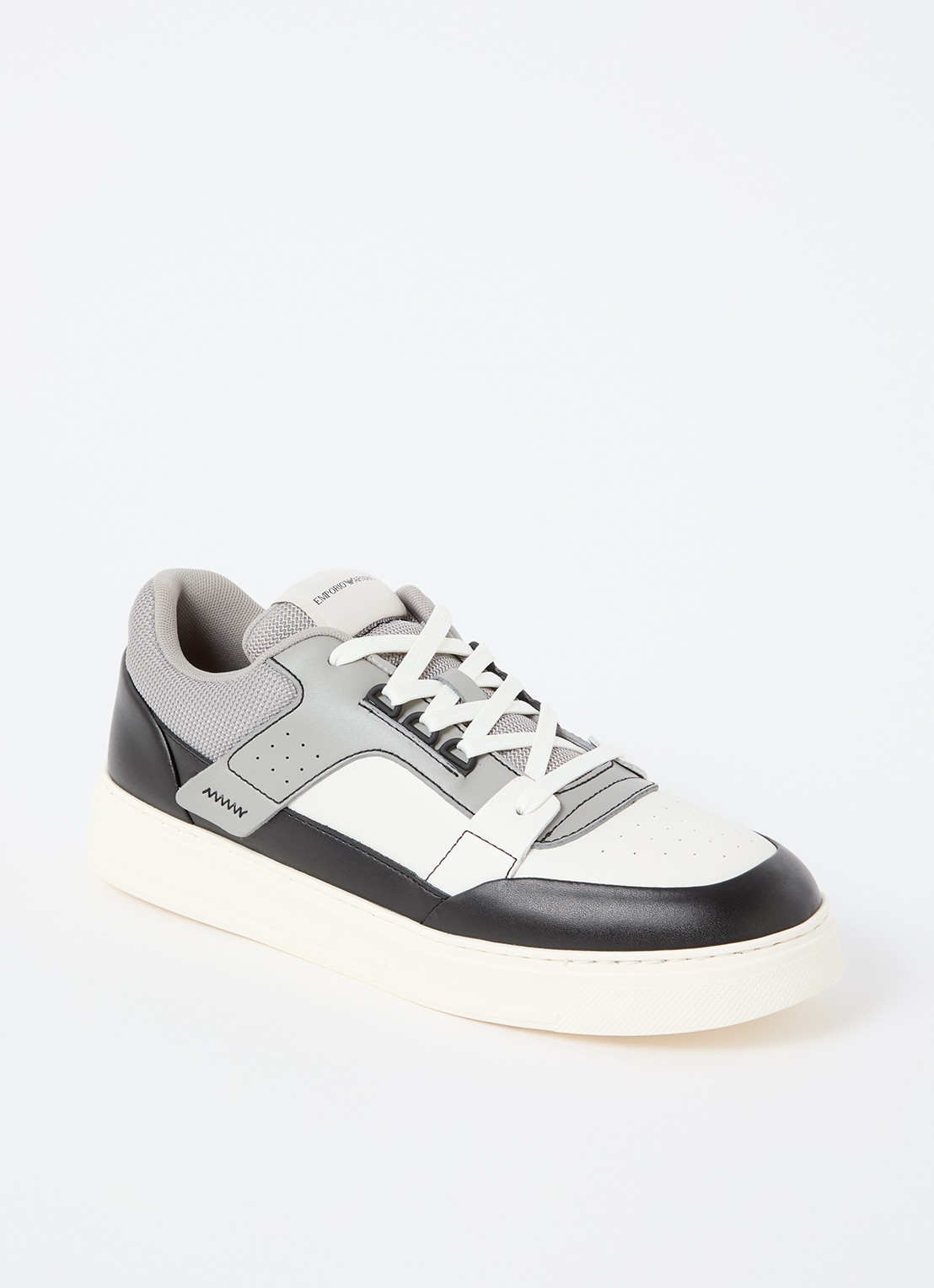 Armani Sneaker van leer - voorkant grijs