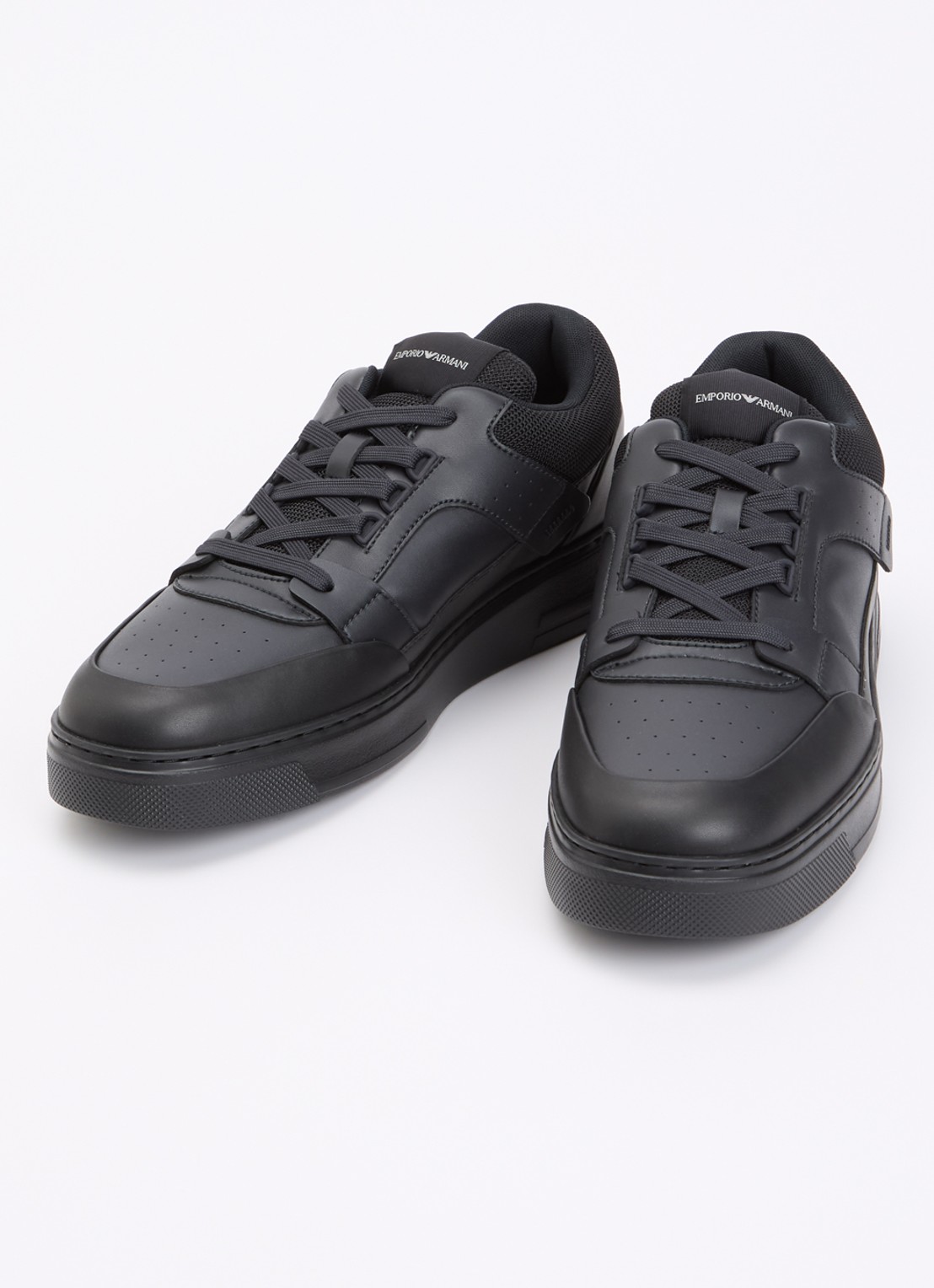 Armani Sneaker van leer - detail 2 zwart