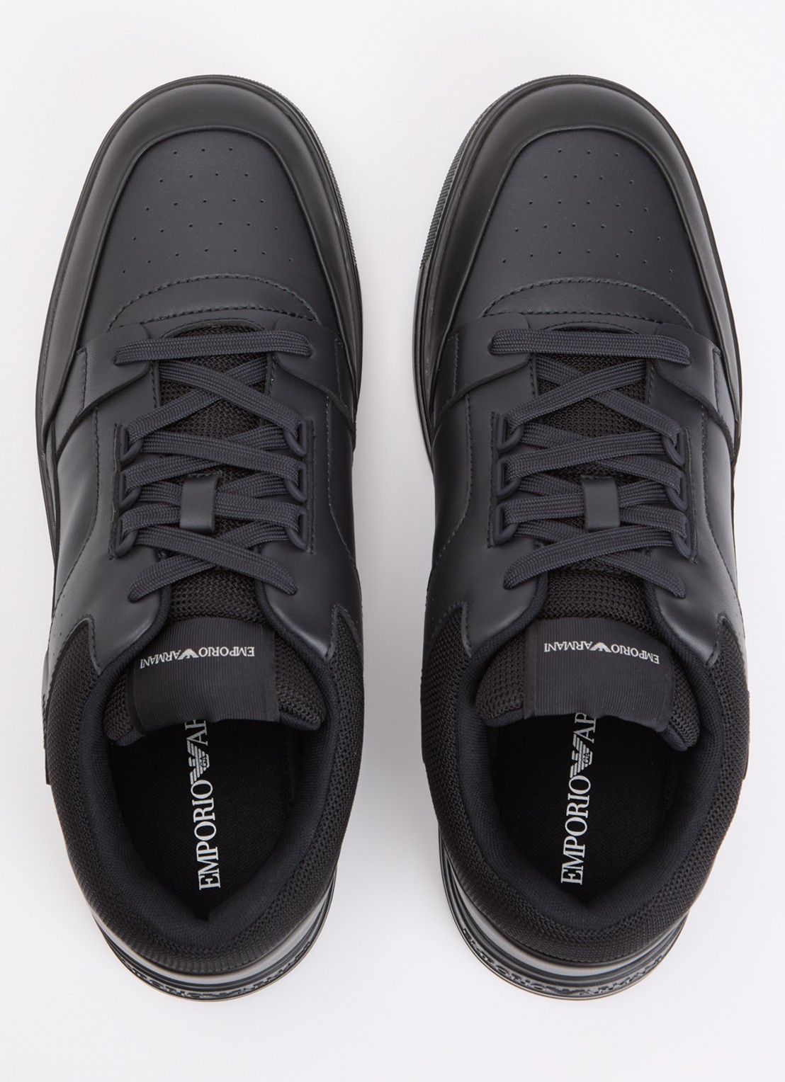 Armani Sneaker van leer - detail 3 zwart