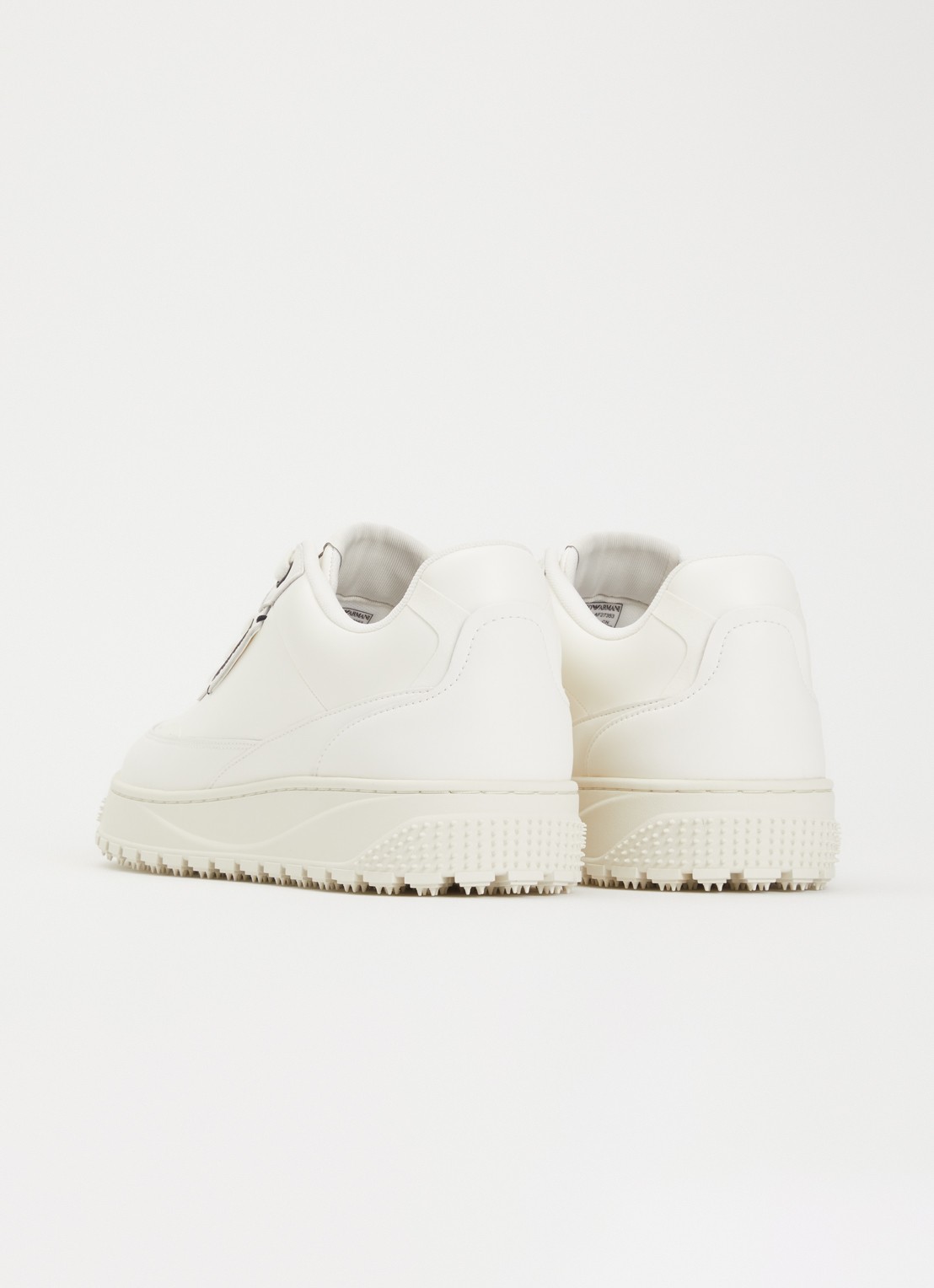 Armani Sneaker van leer - achterkant 5 gebroken wit