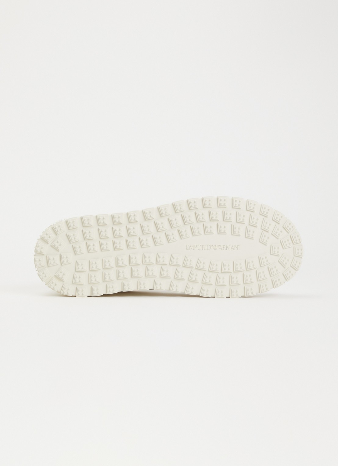 Armani Sneaker van leer - detail 3 gebroken wit