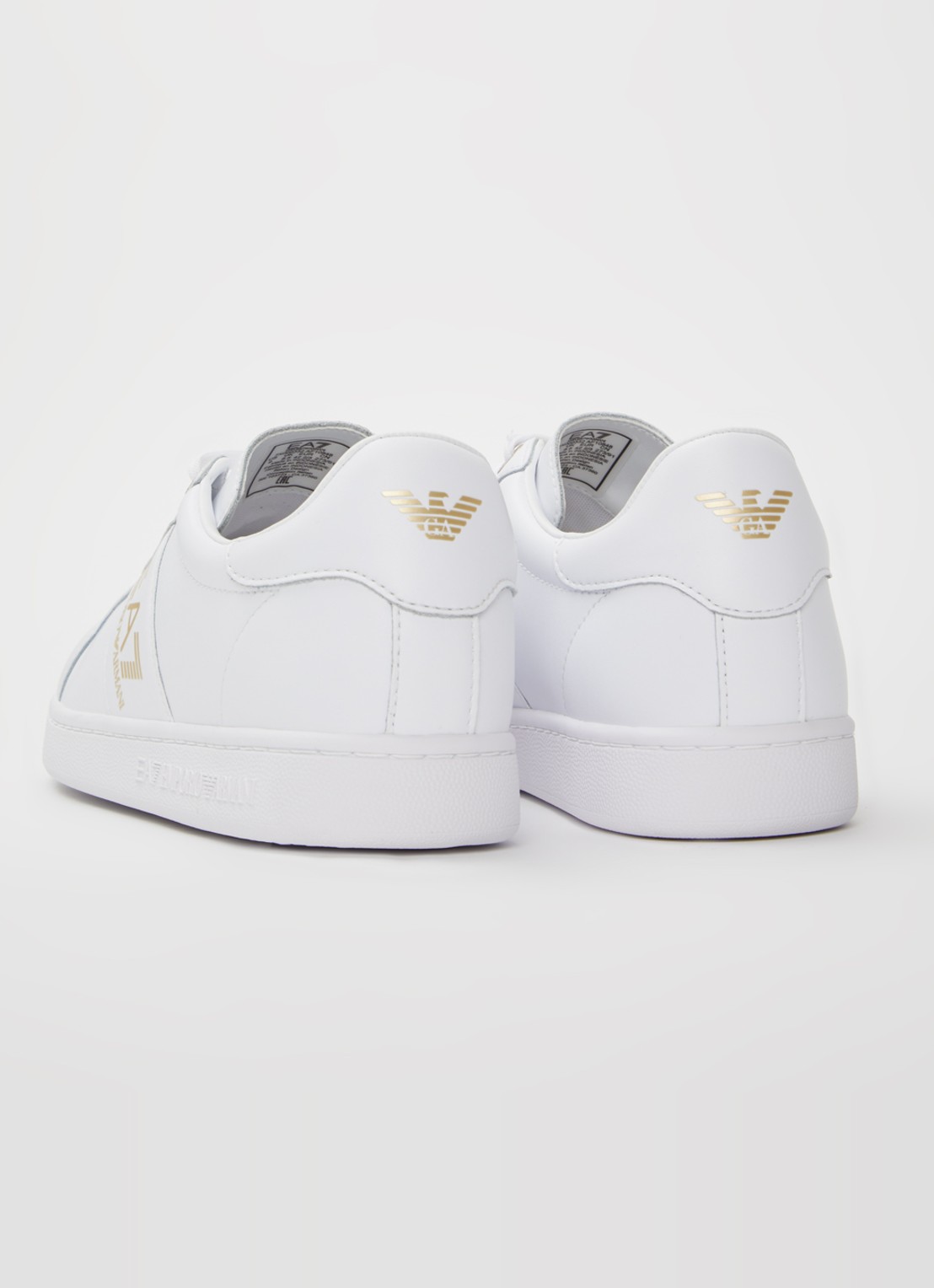 Armani Sneaker van leer - achterkant wit