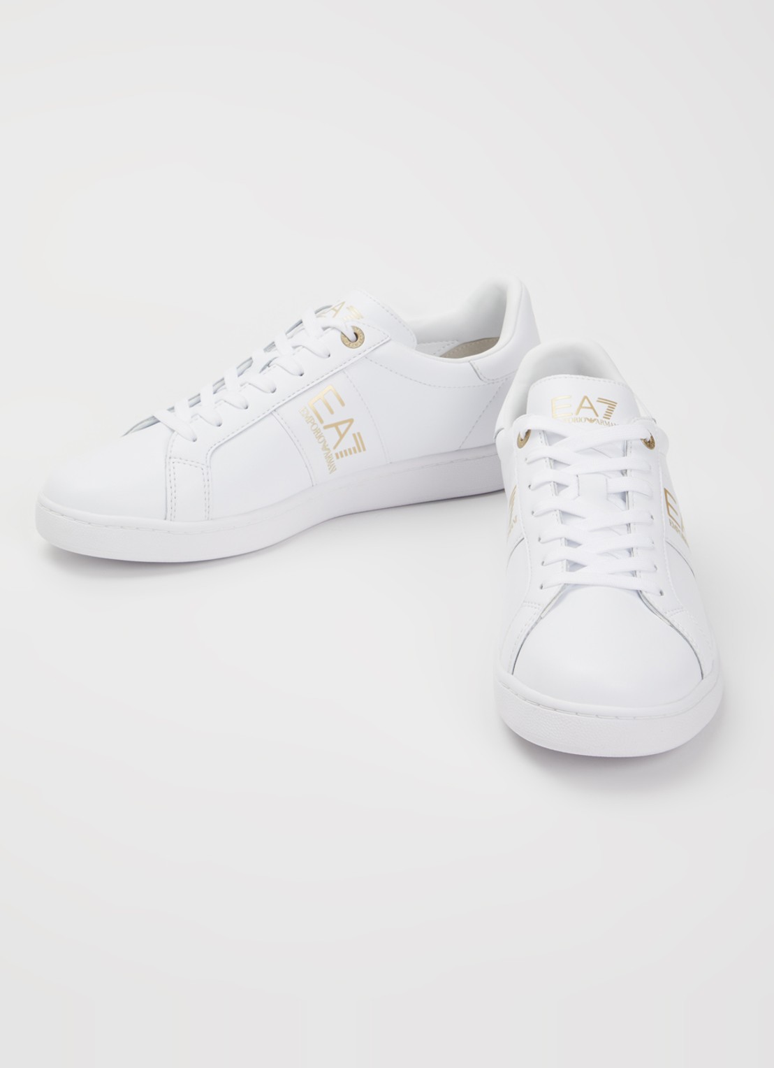 Armani Sneaker van leer - detail 3 wit