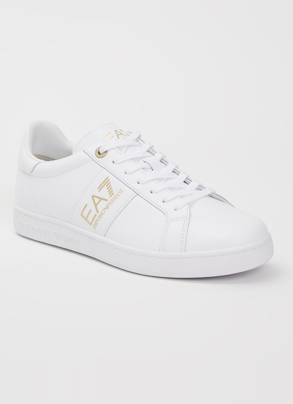 Armani Sneaker van leer - voorkant 2 wit