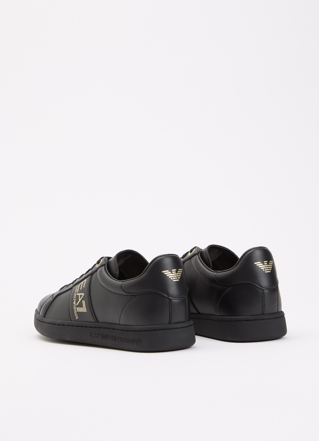 Armani Sneaker van leer - achterkant 2 zwart