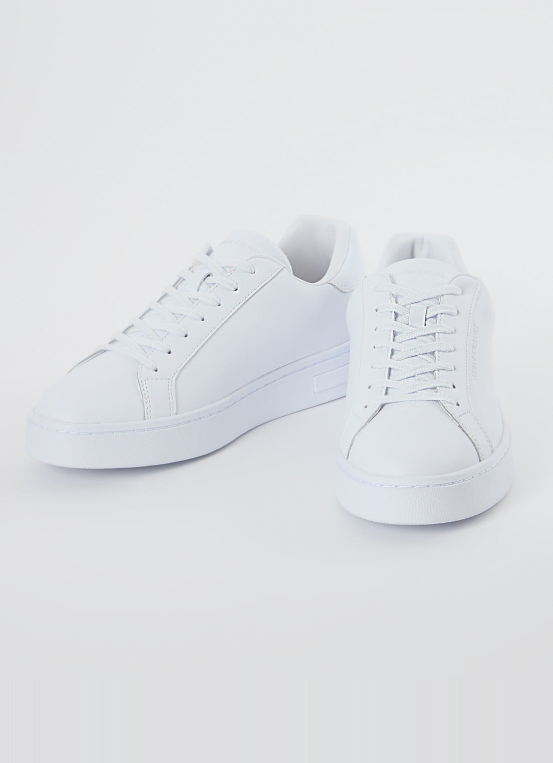 Armani Sneaker van leer - detail wit