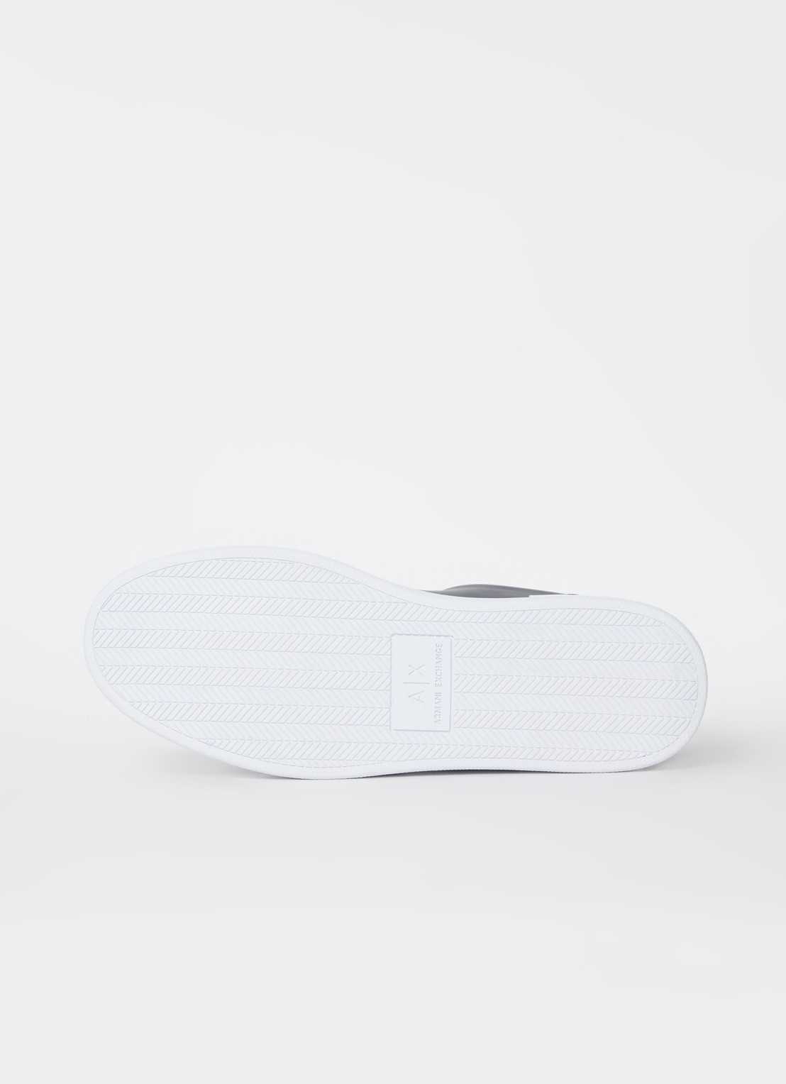 Armani Sneaker van leer - detail 3 donkerblauw