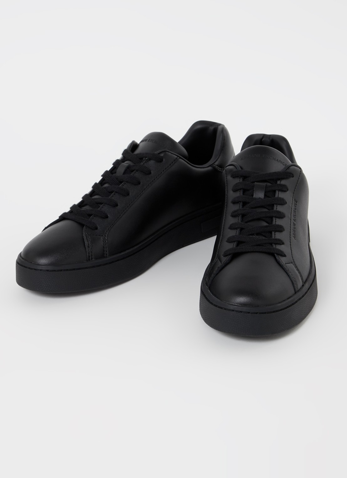 Armani Sneaker van leer - detail 2 zwart