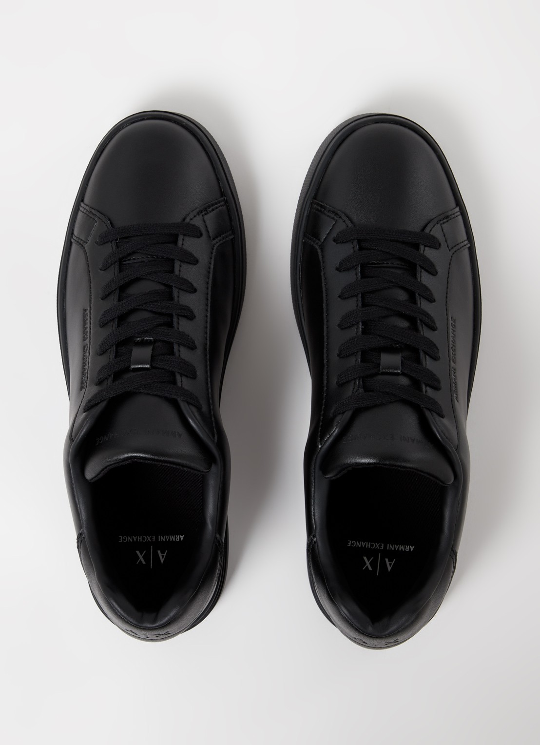 Armani Sneaker van leer - detail 3 zwart