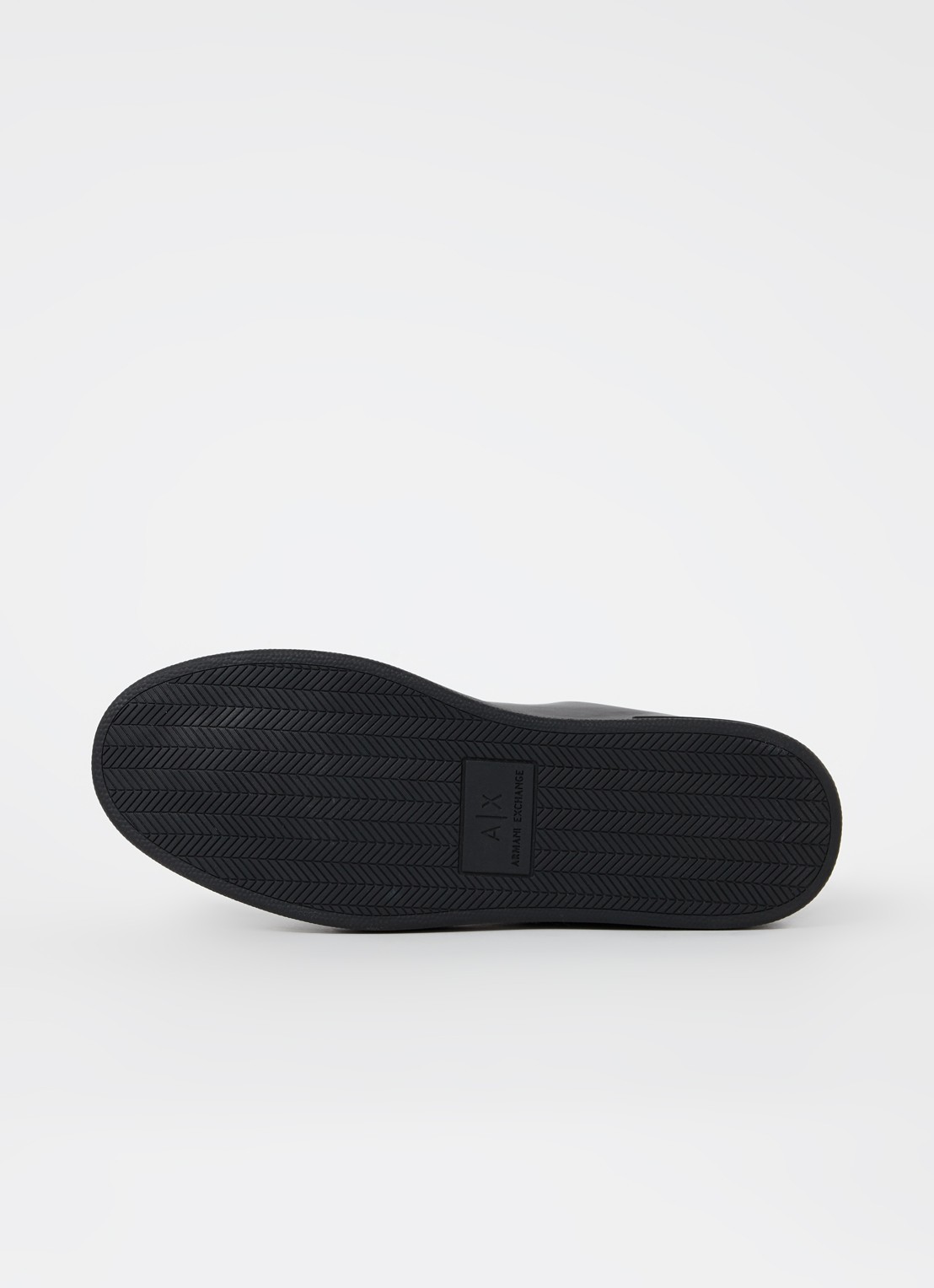 Armani Sneaker van leer - detail 4 zwart