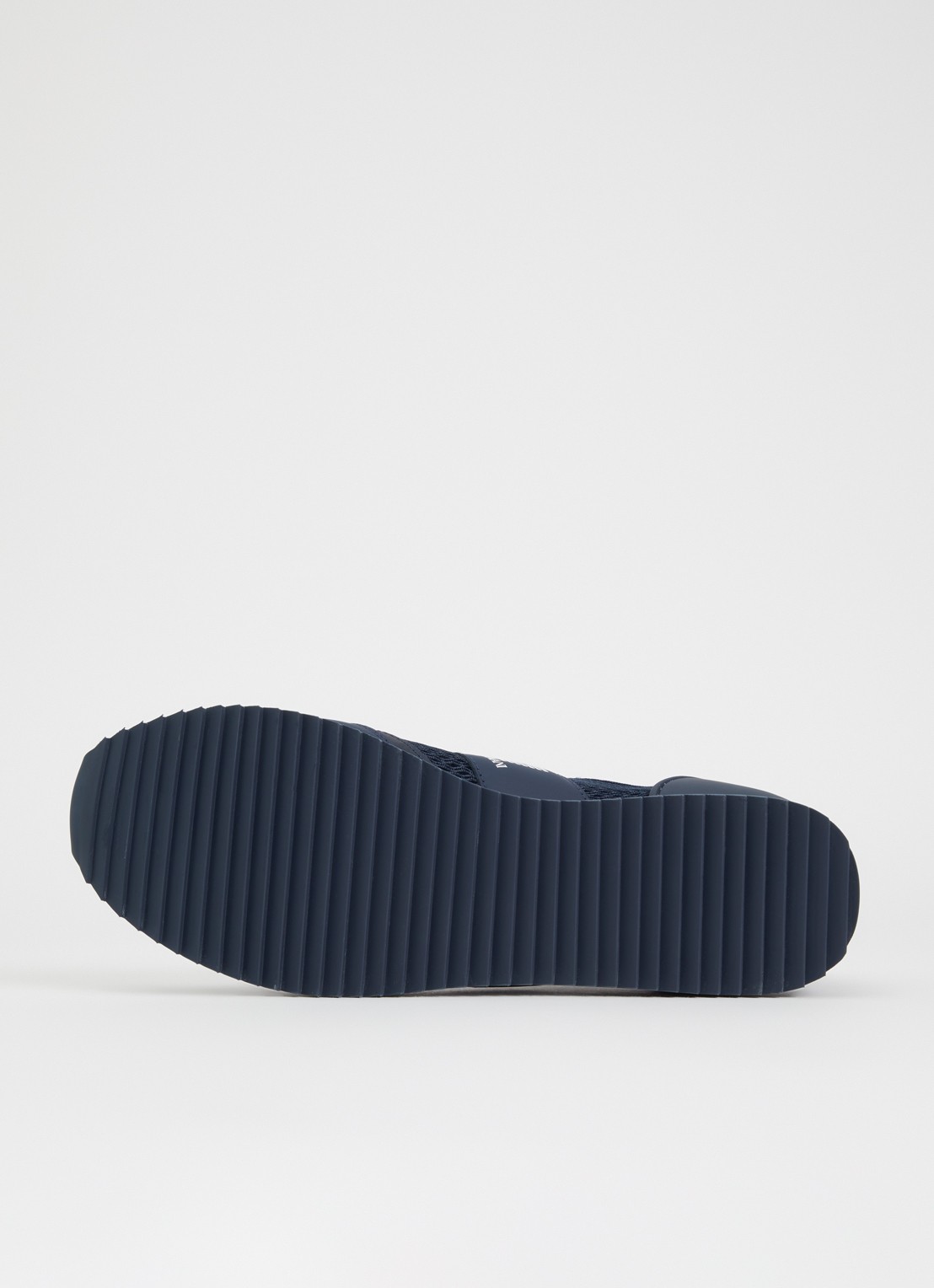 Armani Sneaker van mesh met logo - detail 4 navy-white-mb198