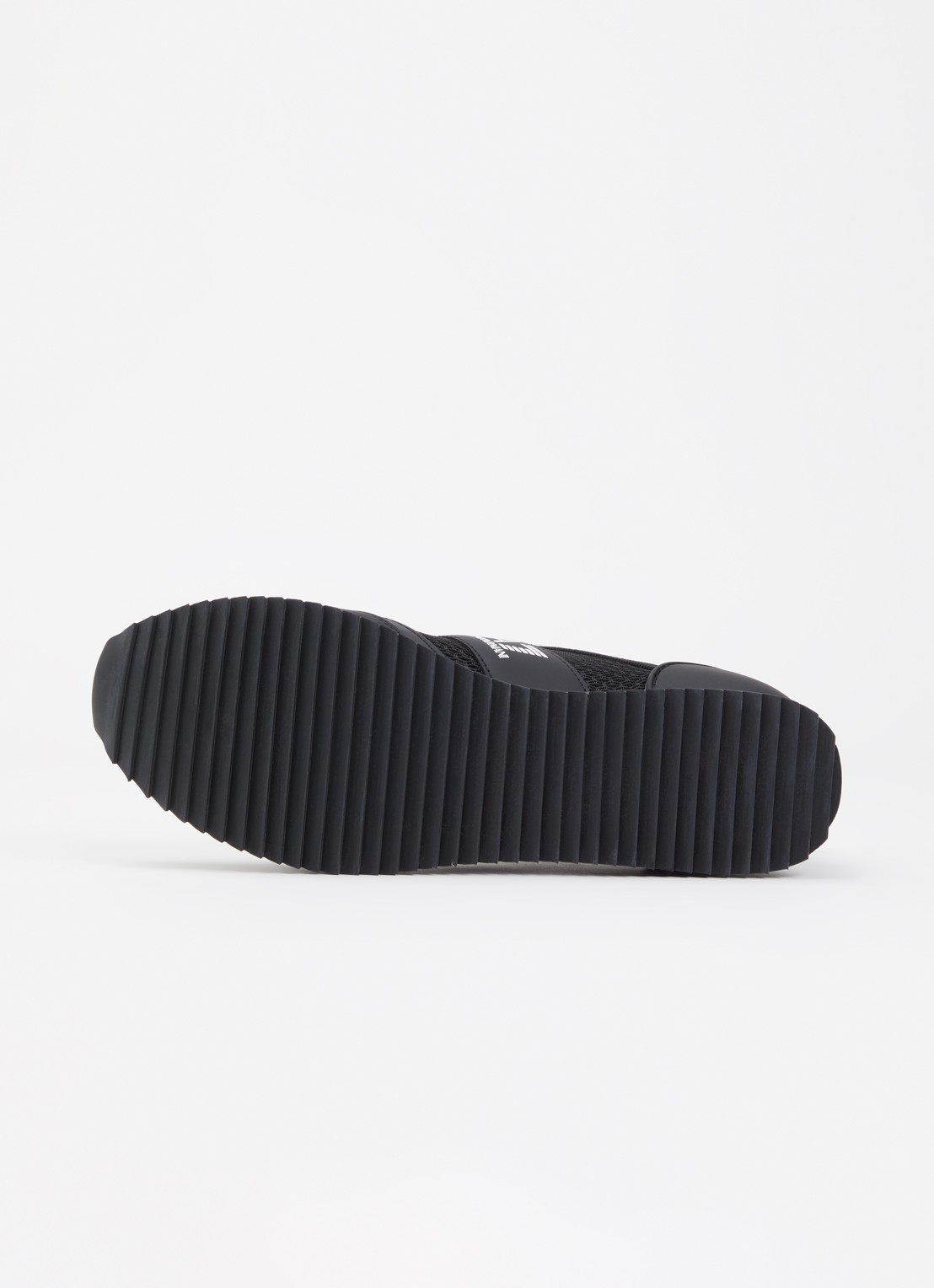 Armani Sneaker van mesh met logo - detail 5 zwart
