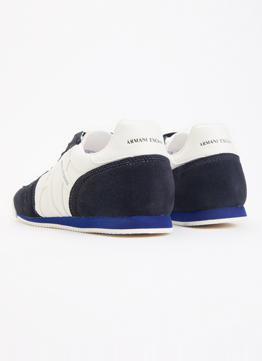 Armani Sneaker van mesh met logo - achterkant wit