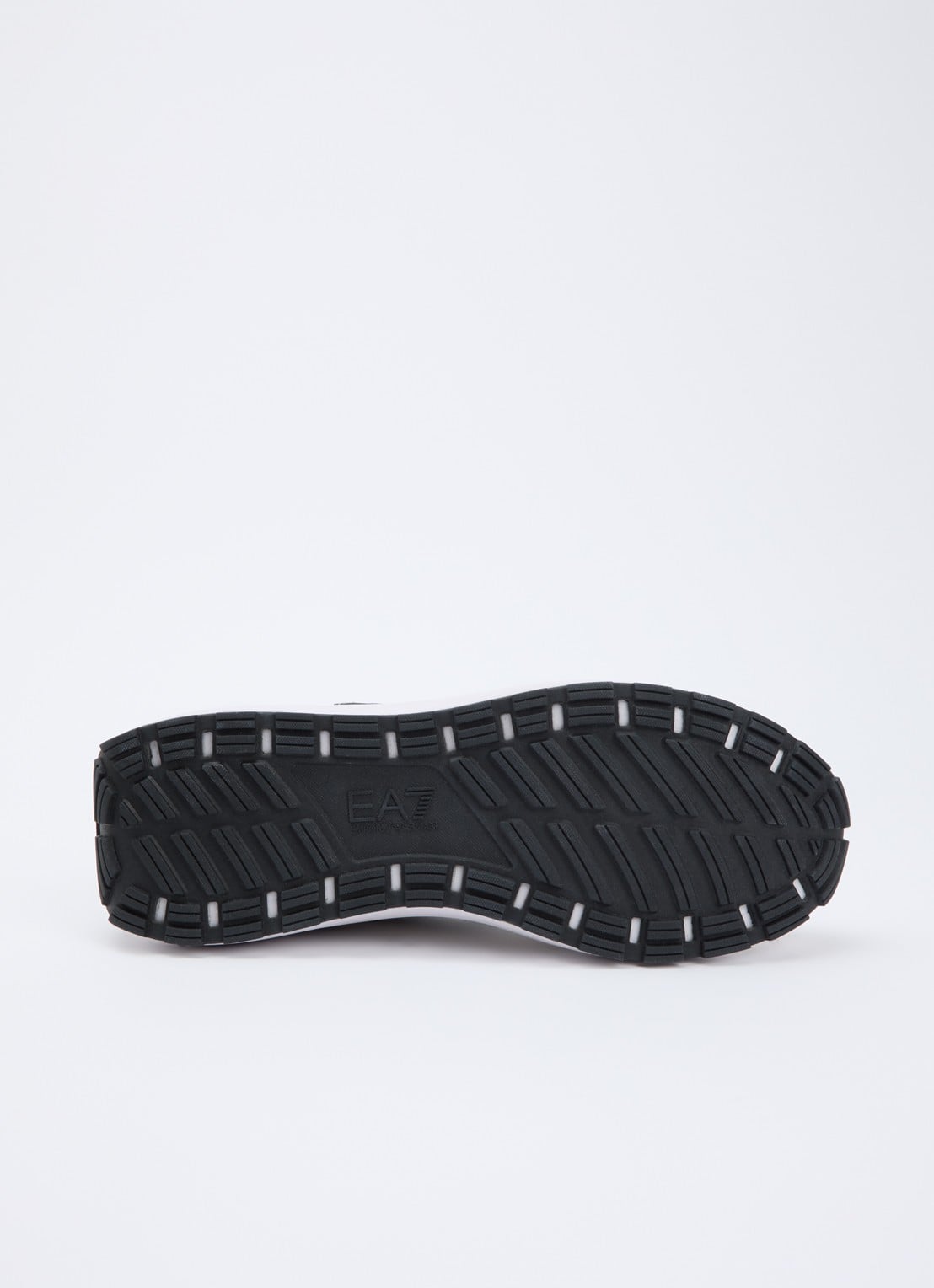 Armani Sneaker van suède met details van mesh - detail 4 gebroken wit