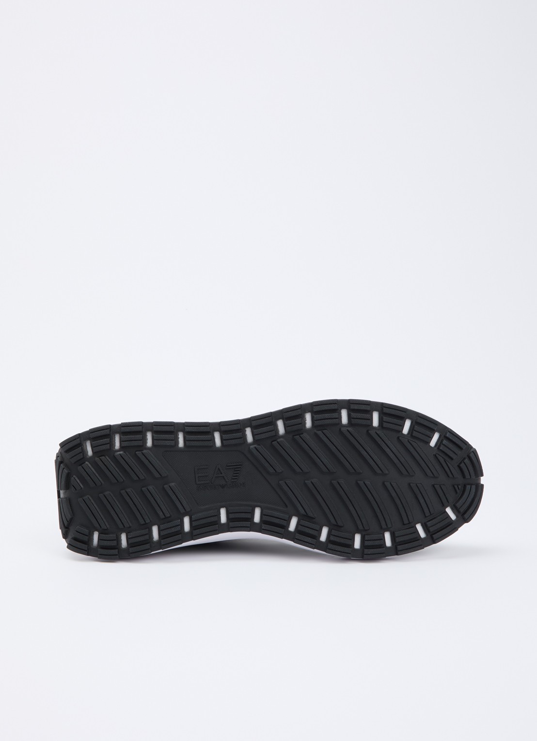 Armani Sneaker van suède met details van mesh - detail 5 donkergroen