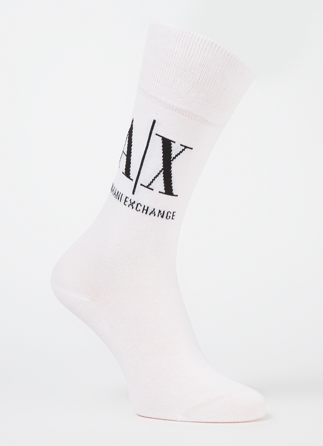 Armani Sokken met logo - voorkant 2 wit