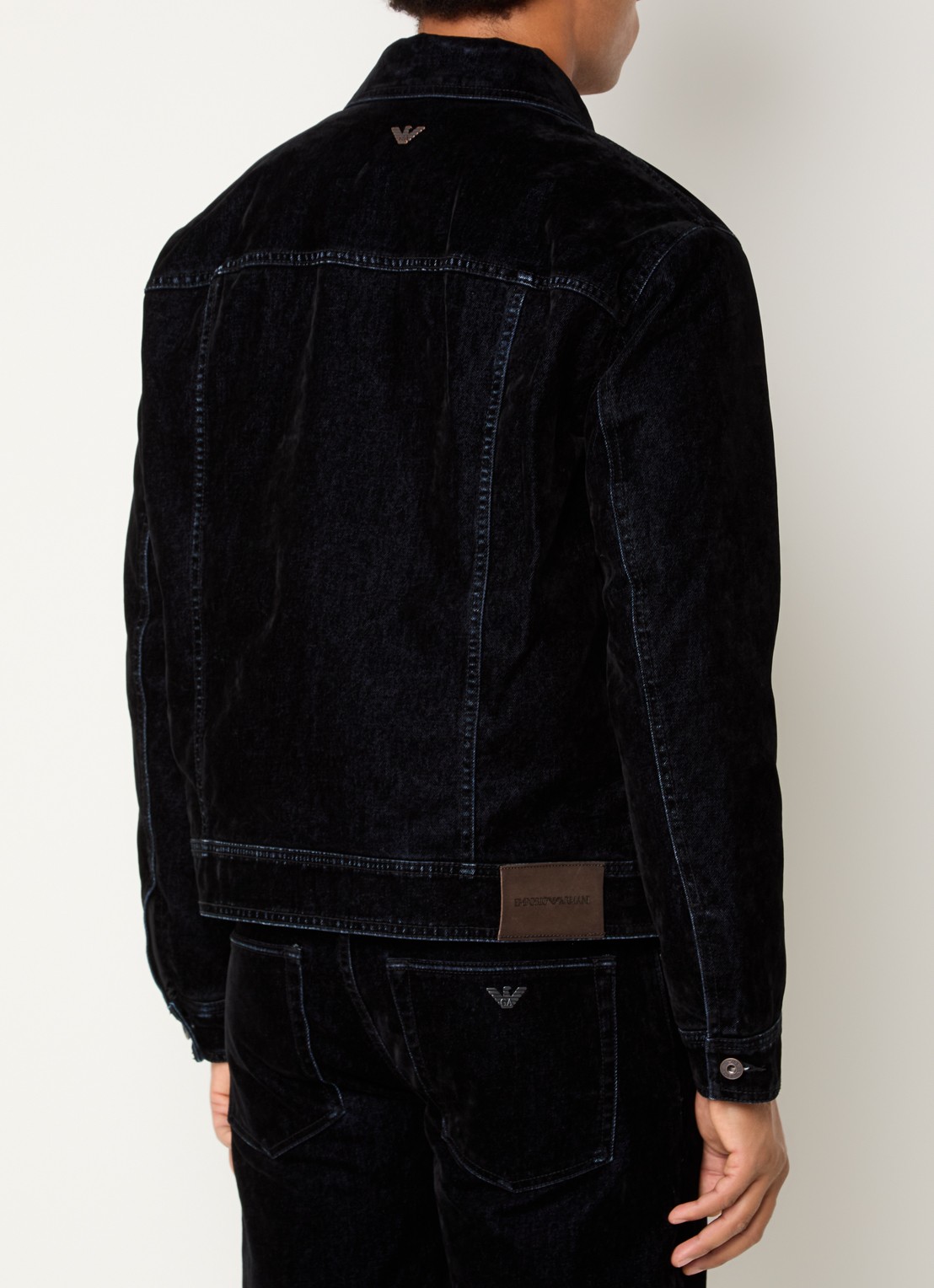 Armani Spijkerjas met borstzakken - achterkant denim