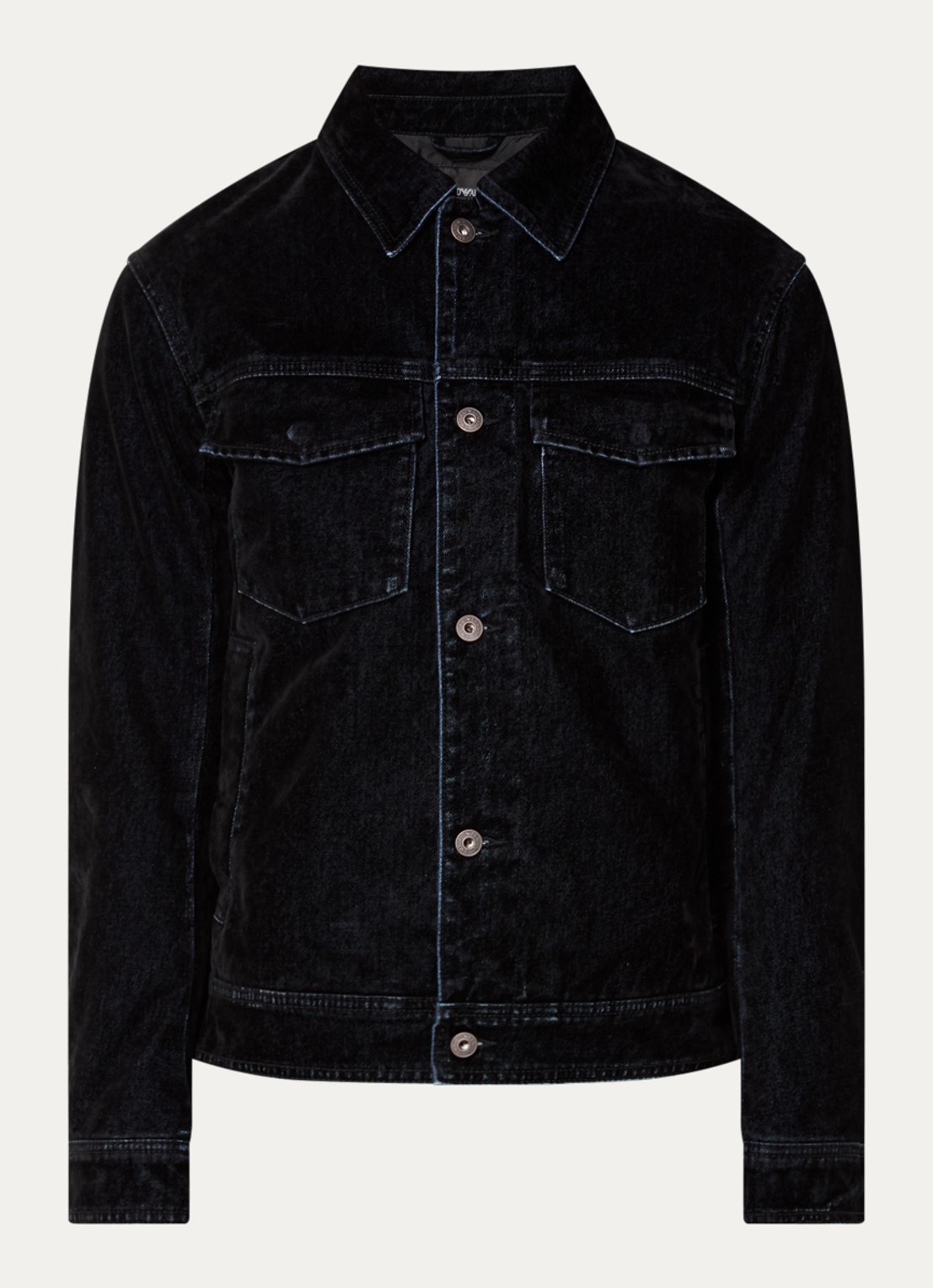 Armani Spijkerjas met borstzakken - voorkant 2 denim