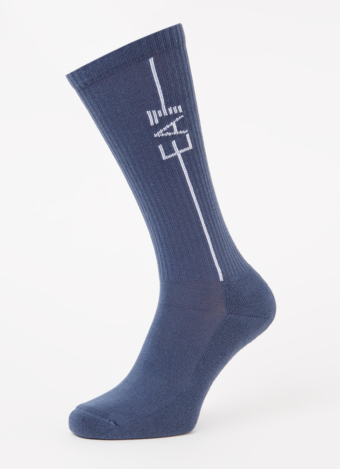 Armani Sportsokken met logo in 2-pack  - detail 3 staalblauw