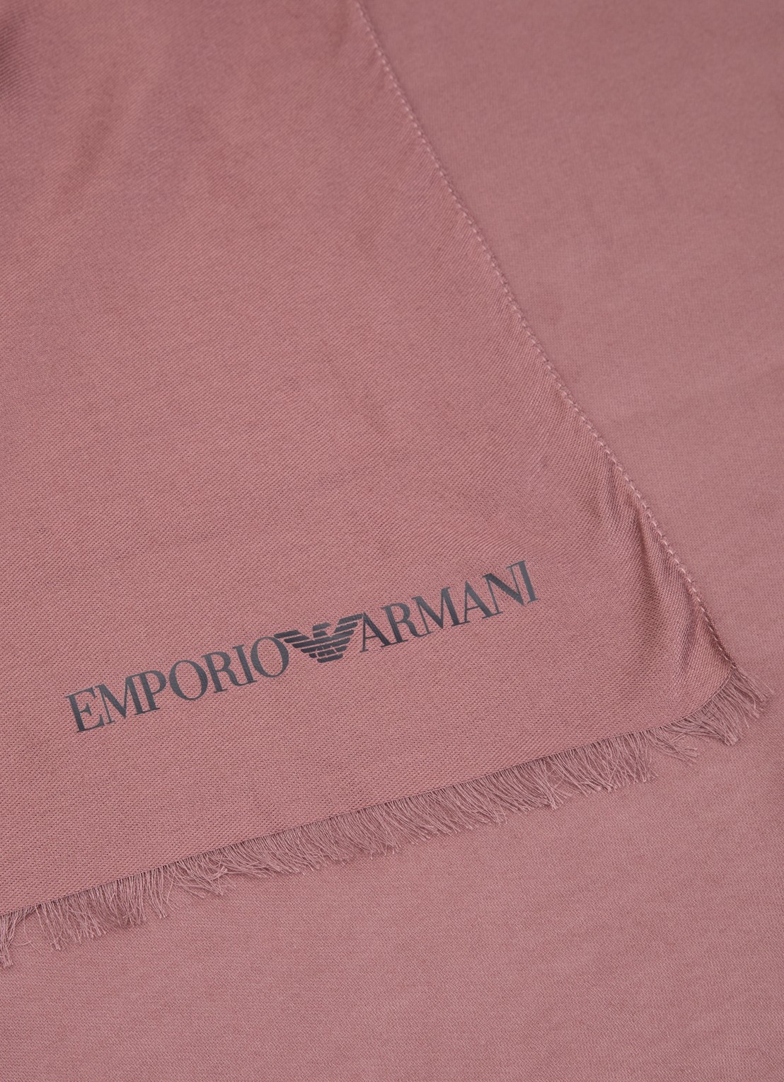 Armani Stole sjaal 180 x 79 cm - detail 3 donkerbruin
