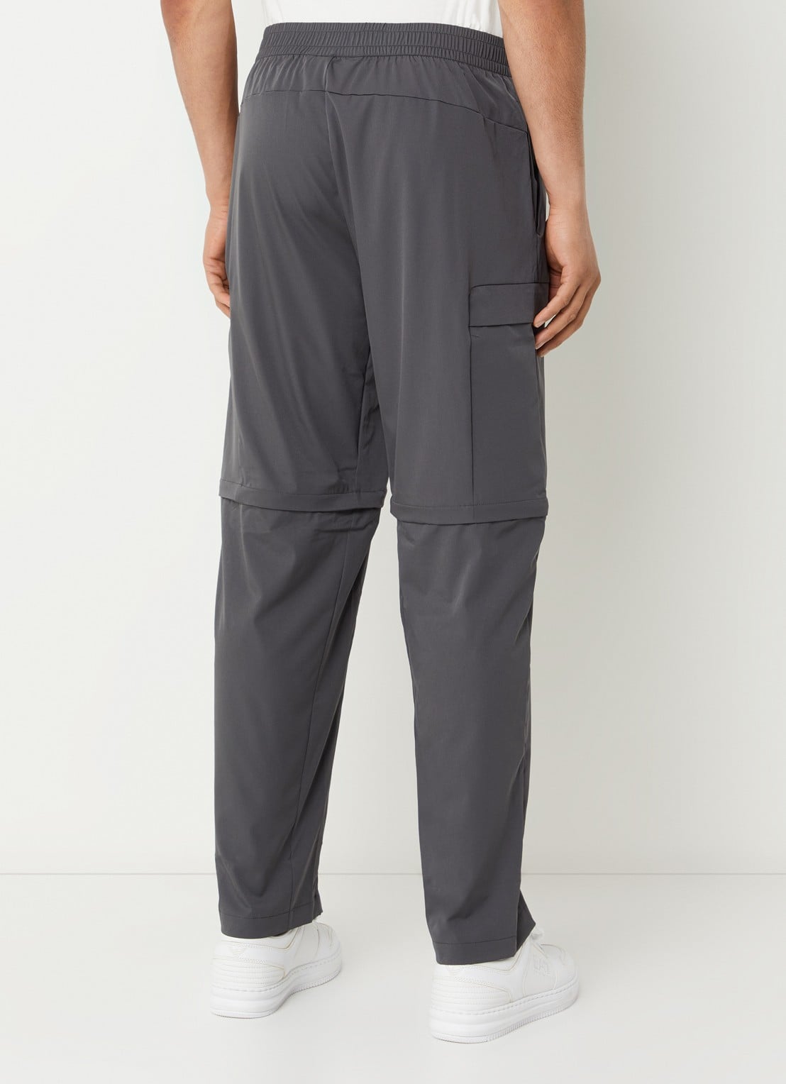 Armani Straight fit broek met logo en steekzakken - achterkant 6 antraciet