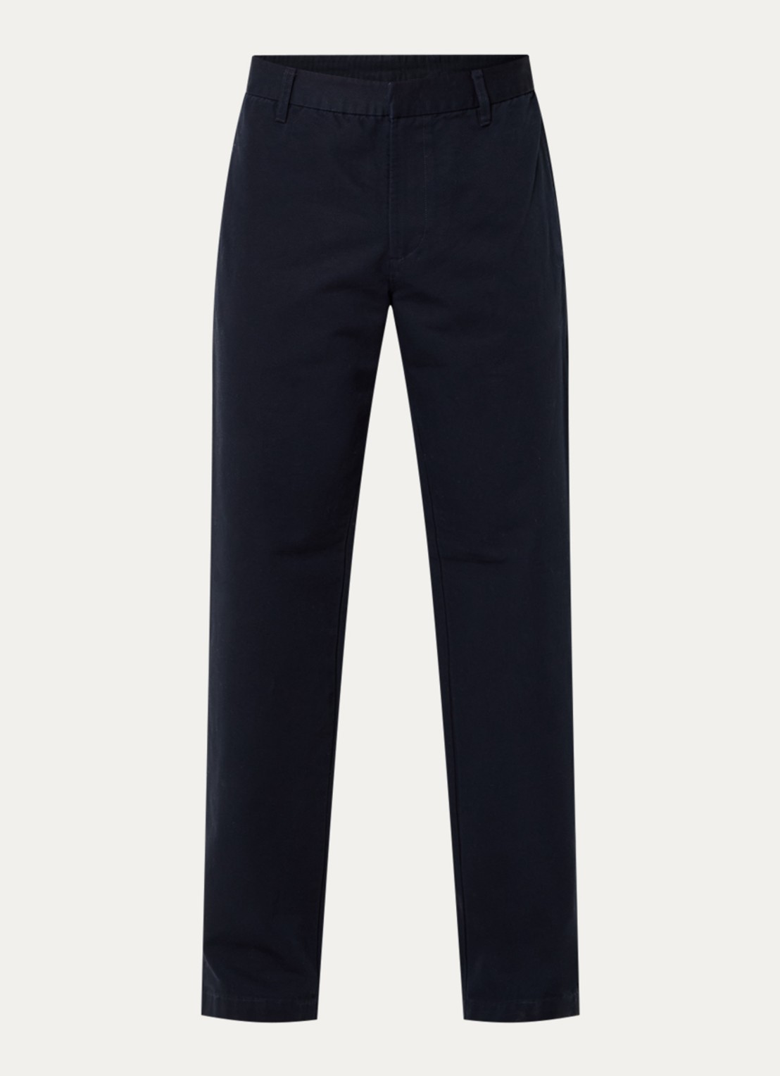 Armani Straight fit broek met steekzakken - voorkant donkerblauw