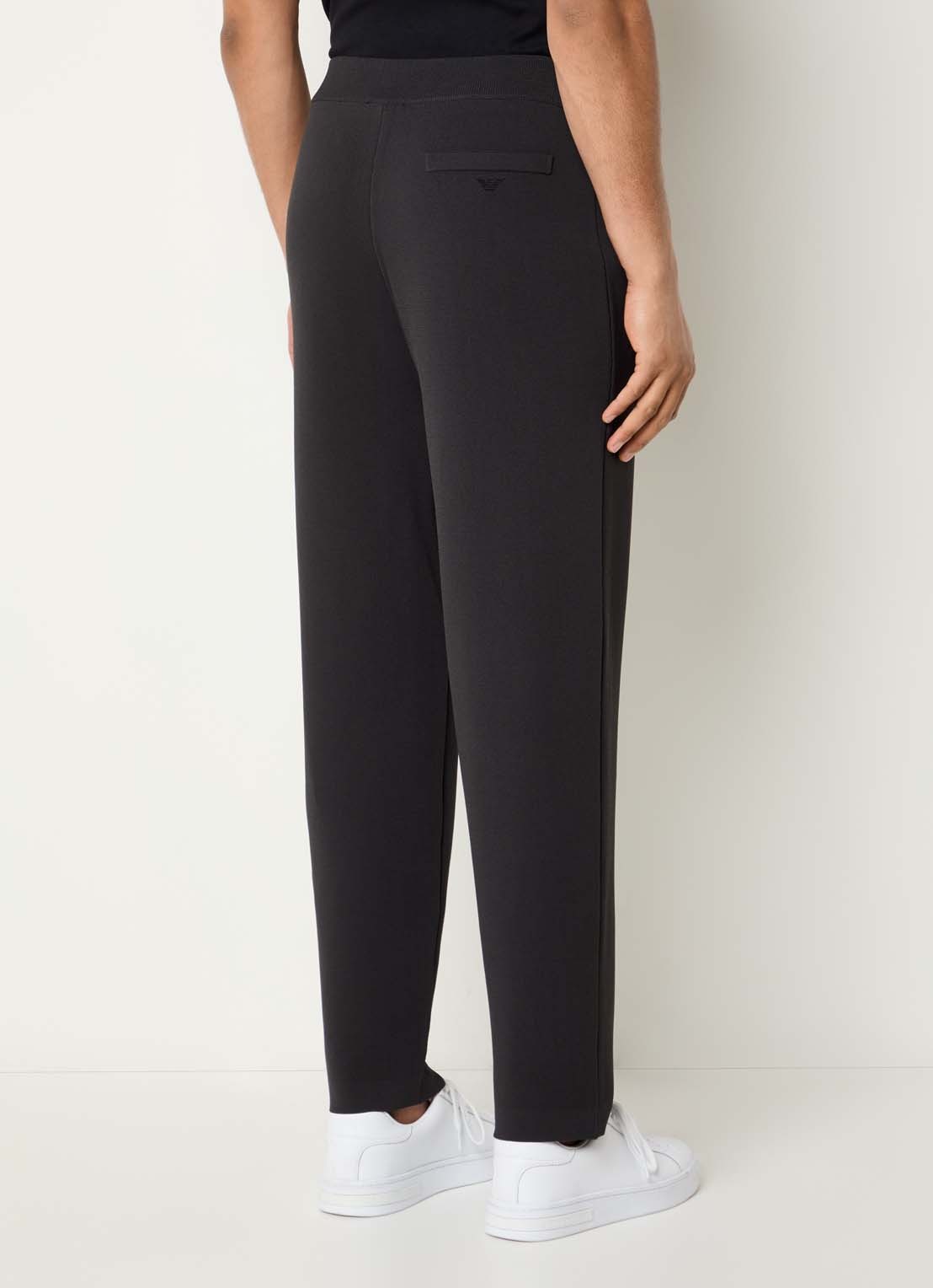 Armani Straight fit broek met steekzakken - achterkant antraciet