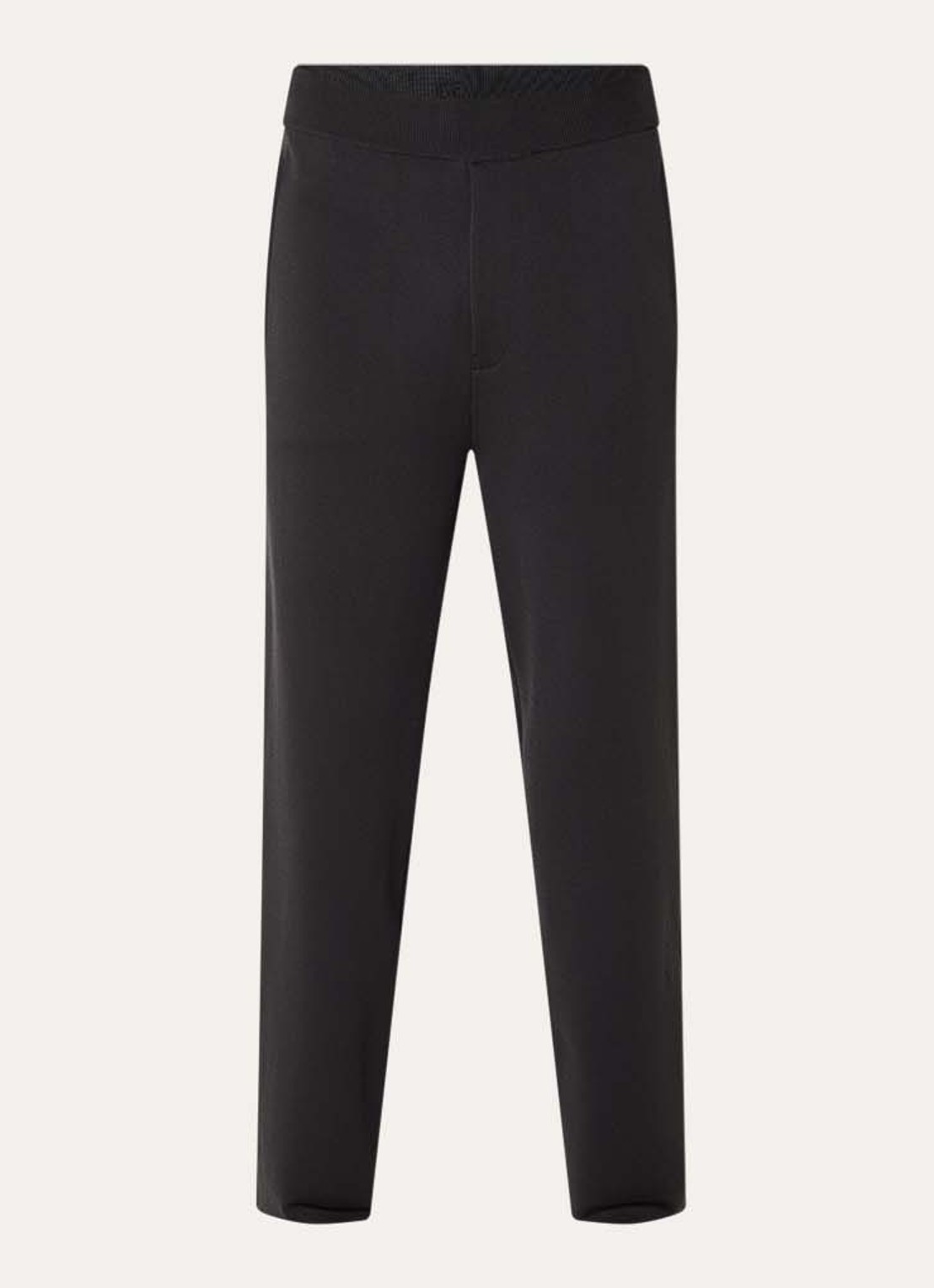 Armani Straight fit broek met steekzakken - voorkant 2 antraciet